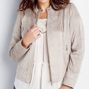 Maurices Faux Suede Scuba Jacket - Size 1